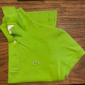 Woman’s Bright Green Lacoste Polo
